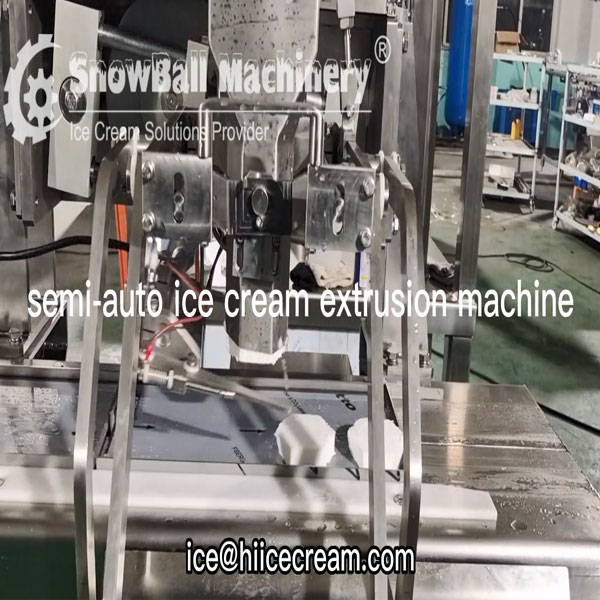 semi-auto extrusora de helados, máquina de caramelo paleta chocolate, equipo de helados bom bom